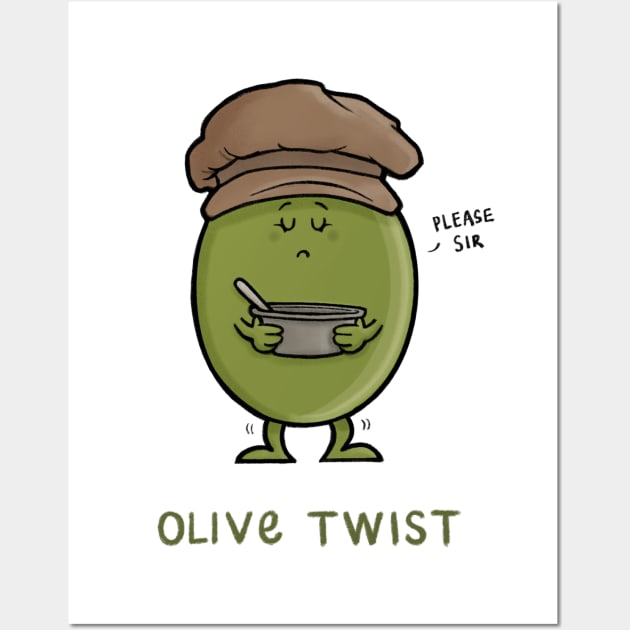 Olive Twist Wall Art by CarlBatterbee